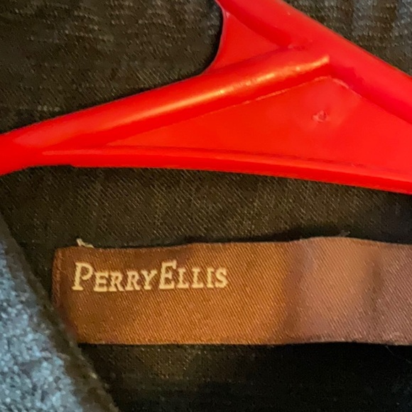 Perry Ellis Black Casual Button Down Shirt - Picture 4 of 6